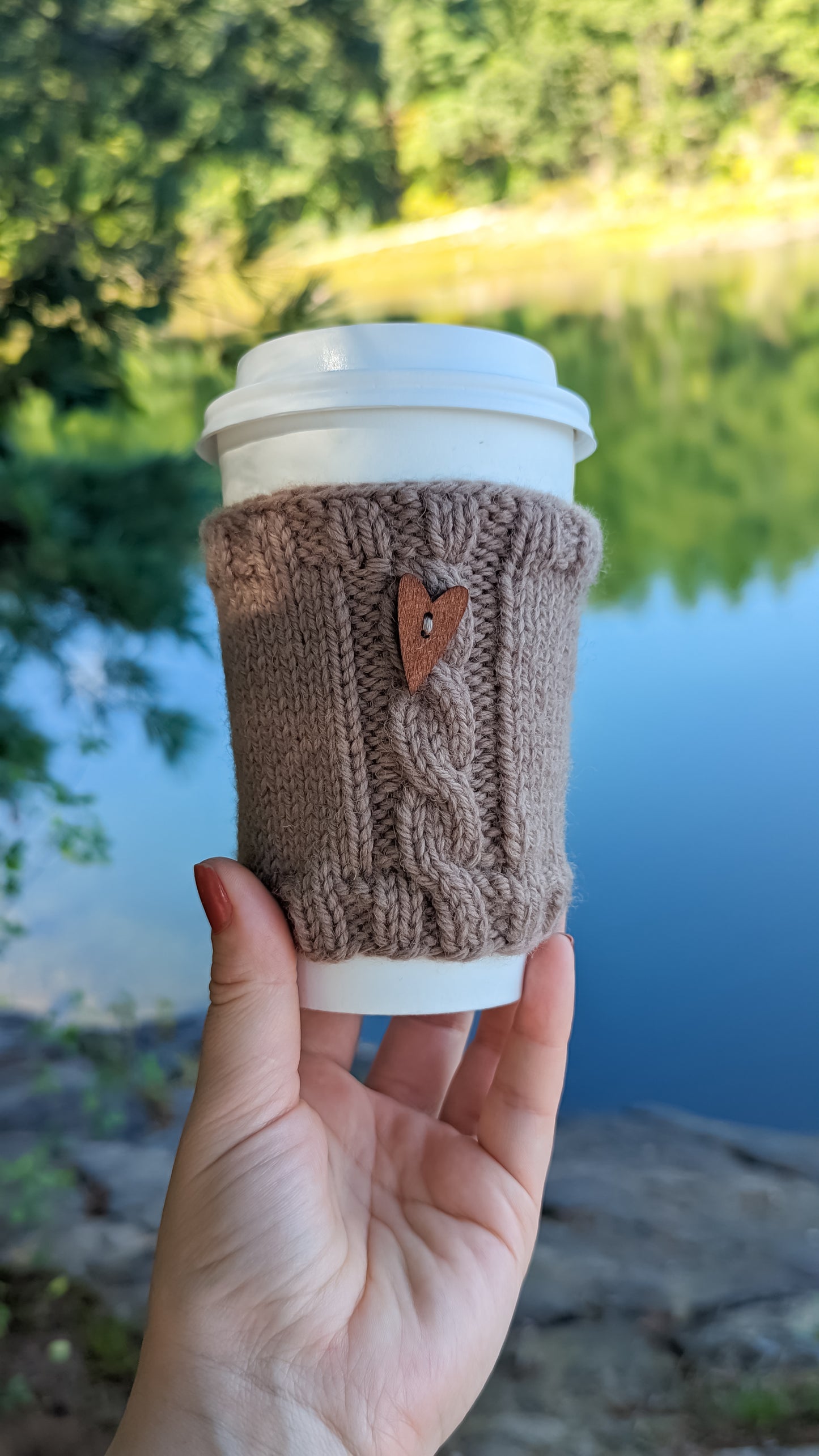 Woolly Cup Sleeve| Sage