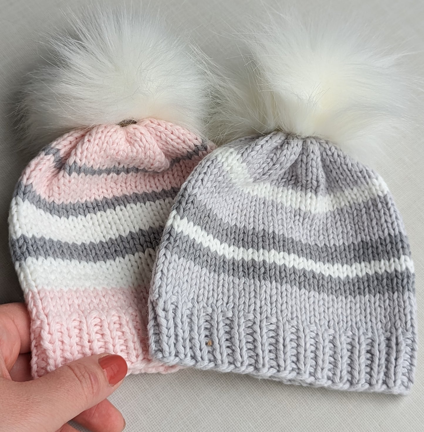 Handmade Cotton Baby Hat | baby pink