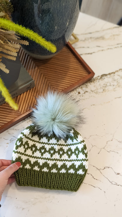 Forest Green Wool Hat