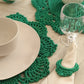 Set of Hand Crochet Placemats, Cup Coasters and Napkin Holders | Set of 6
