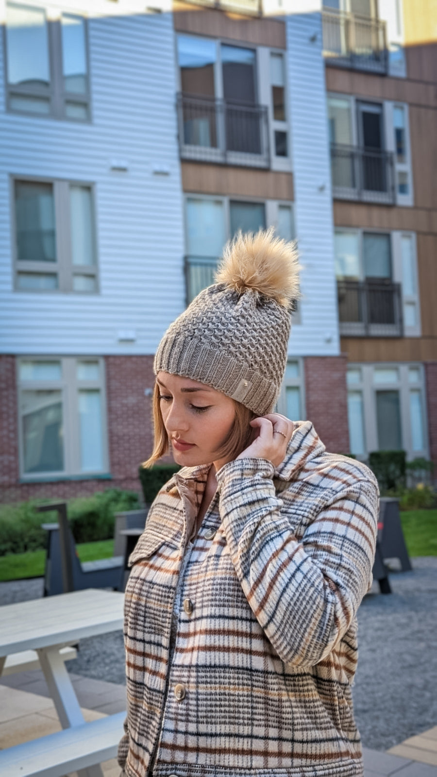 Camel | Merino Wool Knit Hat