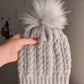 Cable Knit Acrylic Fluffy Soft and Warm Beanie