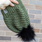 Myrtle | Merino Wool Knit Hat | Removable Pom Pom